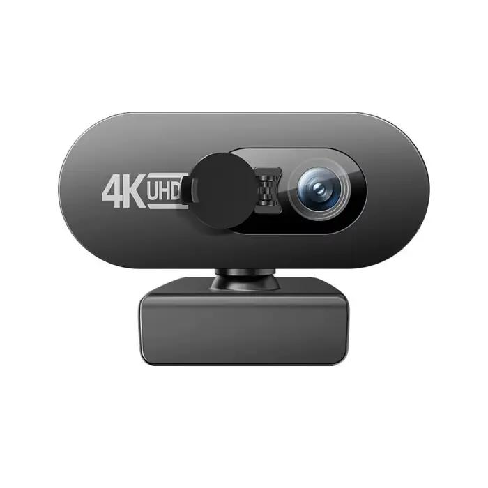 Webcam 4K Full HD 2K 1080P pour PC, nouvelle mini caméra web avec microphone, autofocus USB, caméra de streaming pour ordinateur portable