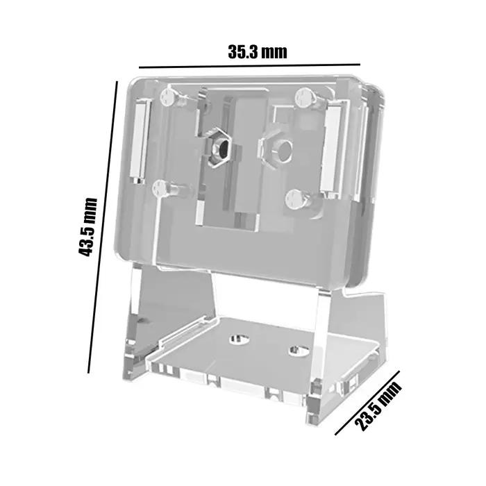 Mini Webcam support Transparent Durable, installation facile, anti-rayures, support de caméra d'ordinateur antidérapant pour Raspberry Pi Zero