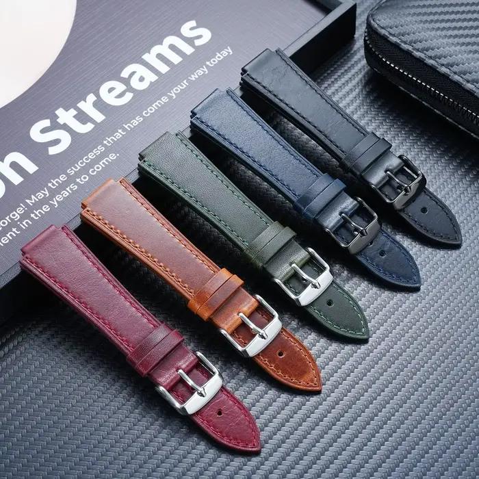 Bracelet de montre en cuir rétro pour Casio G-SHOCK, DW5600 DW-5600 GW-B5600 G-5600 GW-M5610, bracelet en cuir de vache marron pour hommes, 16mm