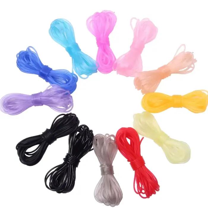 Cordon en caoutchouc rond pour fabrication de bijoux bracelets et colliers DIY pour femmes et hommes toutes occasions spéciales