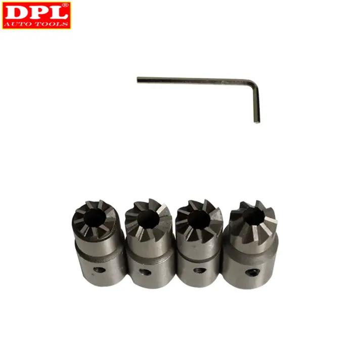 Kit d'outils de coupe de carbone, ensemble d'outils de coupe de siège d'injecteur Diesel, nettoyeur 5 pièces