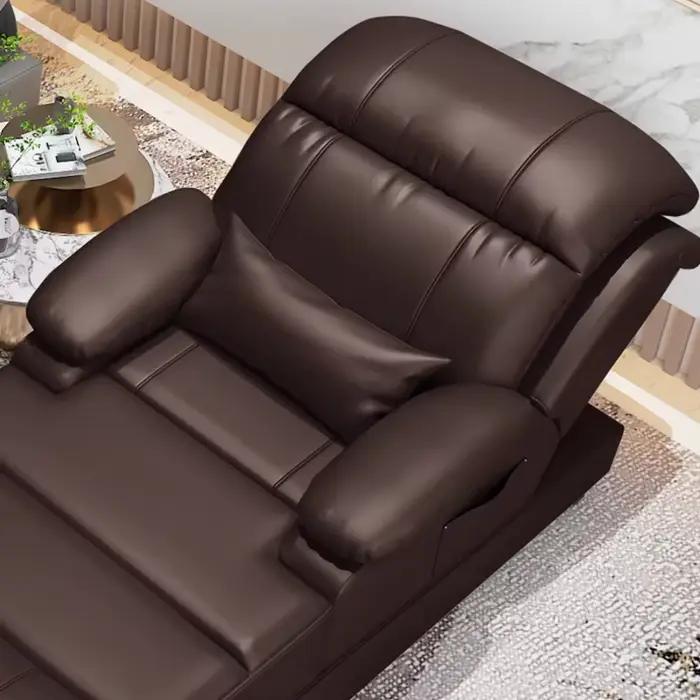 Canapés de salon en cuir, luxe européen, multifonctionnels, confortables, avec coussins, pour bureau, Divano Soggiorno, meubles de maison