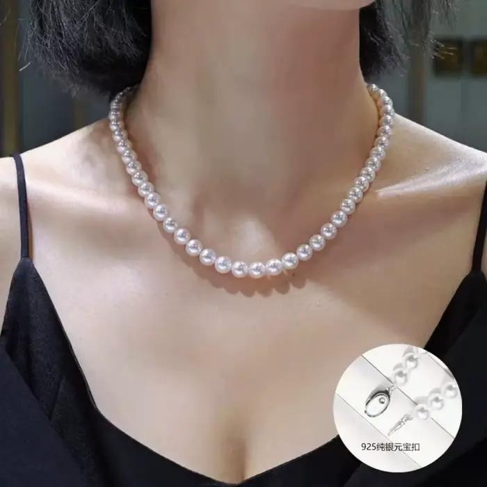 Collier de perles d'eau douce 8mm 10mm 12mm