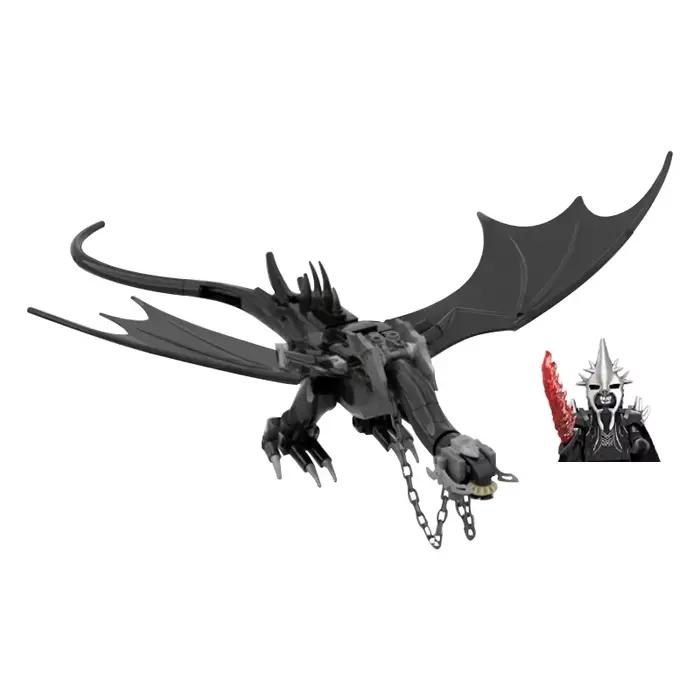 MOC Orcs elfes Dwarves terre du milieu Dragon maléfique modèle soldats blocs de construction jouet créatif pour enfants ornements 128 pièces