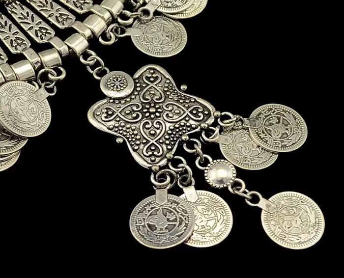 Gypsy bohème plage Vintage pièces gland collier ras du cou Afghan turc Festival robe ethnique Tribal classique déclaration bijoux