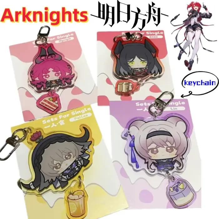Porte-clés créatif en acrylique Arknights Nightingale Skadi Amiya SilverAsh, pendentif pour sac à dos d'étudiant, décoration exquise