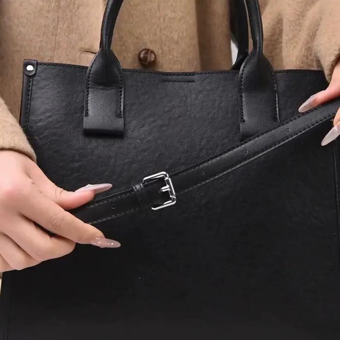 Sac à main en cuir véritable pour femme, sac bandoulière multifonctionnel de grande capacité, sac de banlieue classique et tendance
