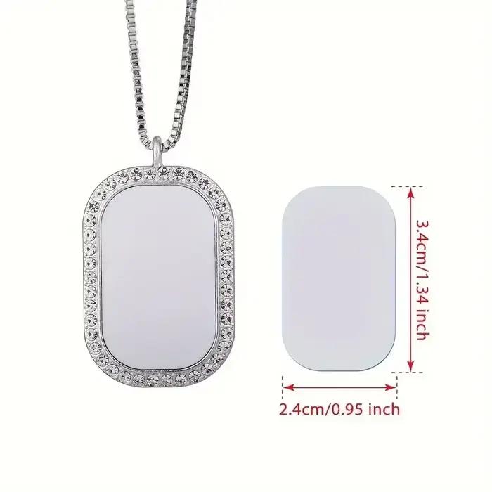 Collier personnalisé avec photo - Cadeau commémoratif personnalisé avec strass étincelants, unique