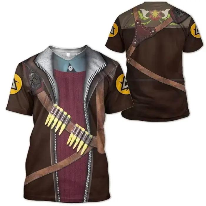 T-Shirt de rue rétro médiéval, Empire romain, chevalier, Cosplay, graphique 3D, vêtements pour hommes, décontracté, manches courtes, Streetwear