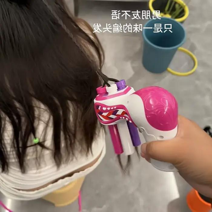 Appareil électrique automatique pour tresser les cheveux, outil de coiffure simple à trois mèches, appareil de coiffage rapide et élégant