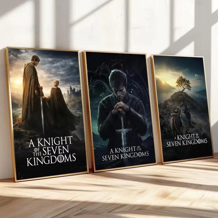 Affiche sur toile de la série télévisée Pop A Knight Of The Seven Kingdoms, impression d'art mural d'aventure, décoration pour salon