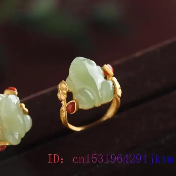 Bague grenouille en argent 925 pour femme, bague réglable, breloques vertes, accessoires de créateur naturels, bijouterie de mode
