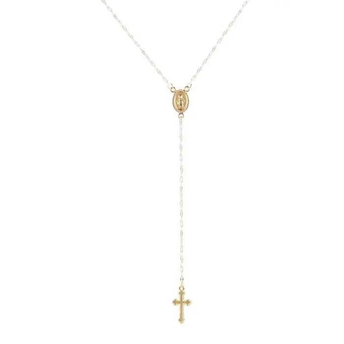 Collier avec pendentif chapelet religieux pour femmes, Vintage, croix chrétienne, bohémien, breloque, bijoux à la mode, cadeaux, nouvelle mode 2026