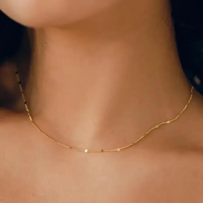 Collier Ras du Cou localité en Acier Inoxydable pour Femme, Bijou Tendance, Nouveauté 2025