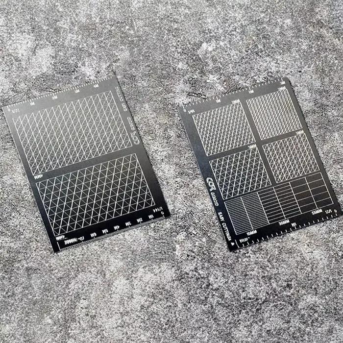 Feuille de masquage modèle en acier inoxydable, type de coupe facile, planche à polymères, bricolage, passe-temps, outil d'artisanat