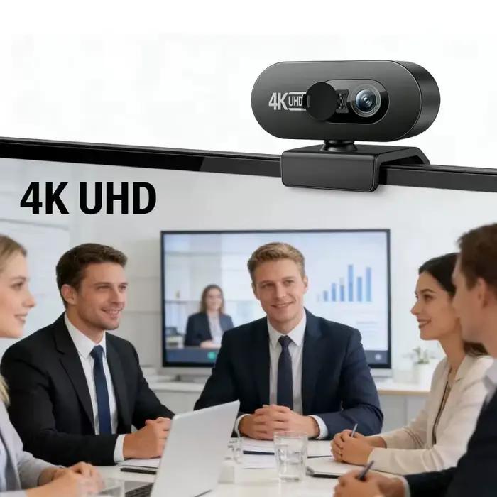 Webcam 4K Full HD 2K 1080P pour PC, nouvelle mini caméra web avec microphone, autofocus USB, caméra de streaming pour ordinateur portable