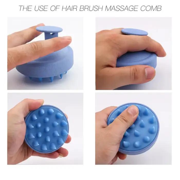 Épurateur de cuir chevelu, brosse de shampoing, masseur, peigne propre pour cuir chevelu avec poignée, brosse de lavage des cheveux, exfoliant du cuir chevelu, outils d'épurateur de tête