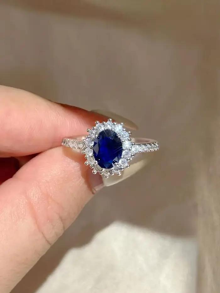 Bague couronne de reine en argent sterling 925 sertie de zirconium blanc alliance de mariage pour femmes occasions spéciales mariage fiançailles