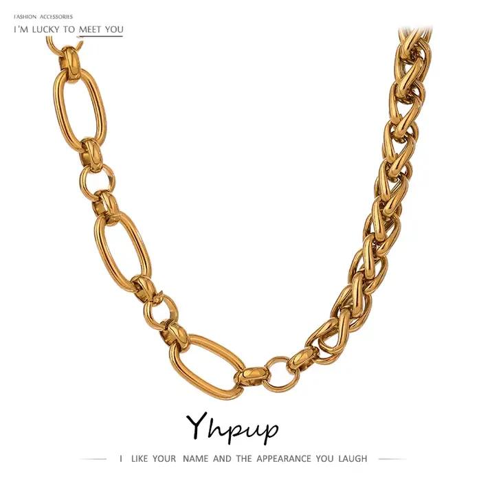 Yhpup – collier chaîne en acier inoxydable 316L