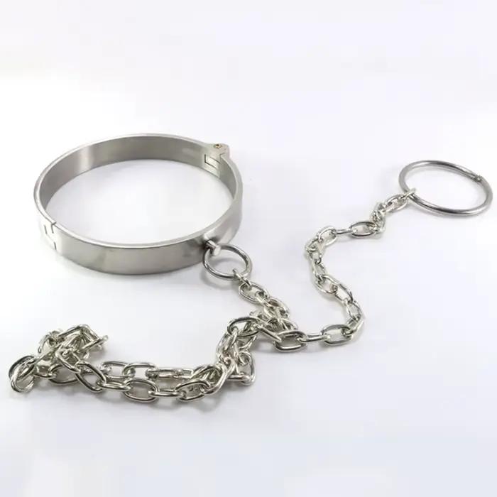 Collier Épais en Acier Inoxydable pour Flirt Érotique et Jeu pour Adultes Occasions Spéciales Jouets Sexuels pour Couples