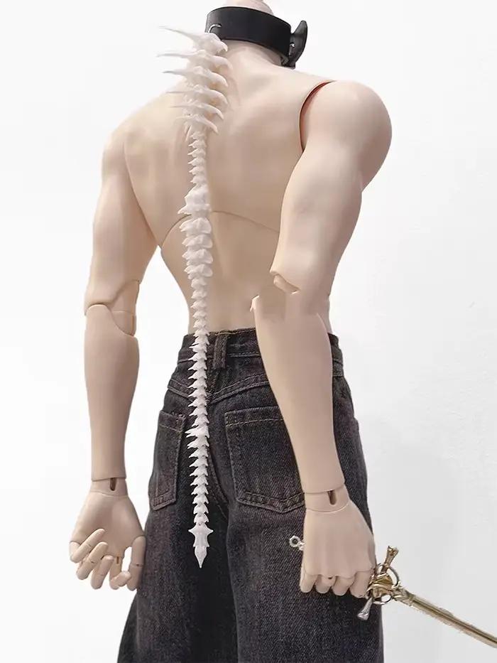 ZHUHE Le collier Spiny Spine dans le style néo-gothique est un accessoire de bijoux pour hommes et femmes et un cadeau de fête