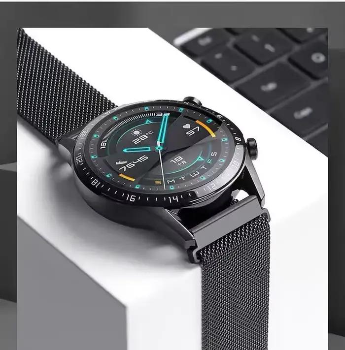Bracelet magnétique de retour Milanese en acier inoxydable, 18mm/20mm/22mm, Bracelet de remplacement adapté aux montres intelligentes