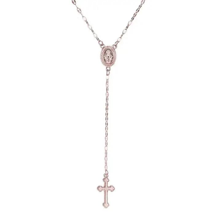 Collier avec pendentif chapelet religieux pour femmes, Vintage, croix chrétienne, bohémien, breloque, bijoux à la mode, cadeaux, nouvelle mode 2026