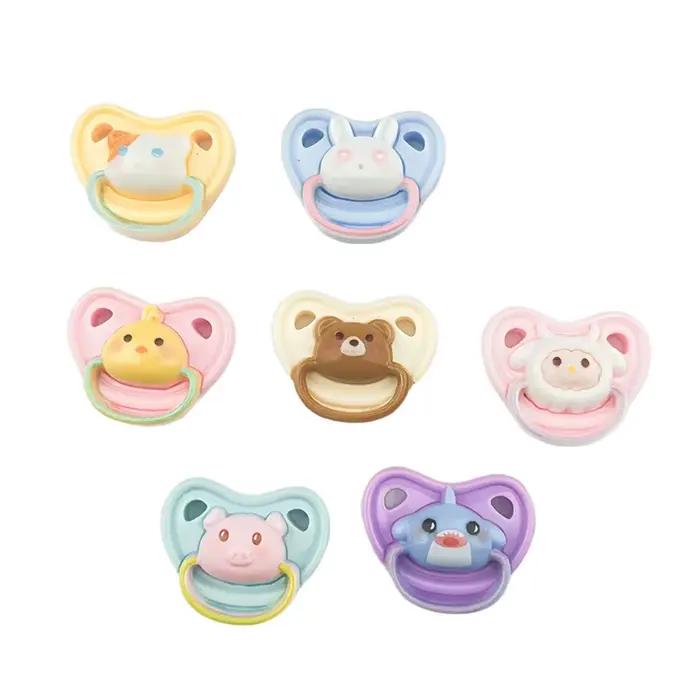 Joli lot de 10 sucettes miniatures pour poupées, accessoires de jeu pour enfants et tétines pour poupées pour jeux d'imitation