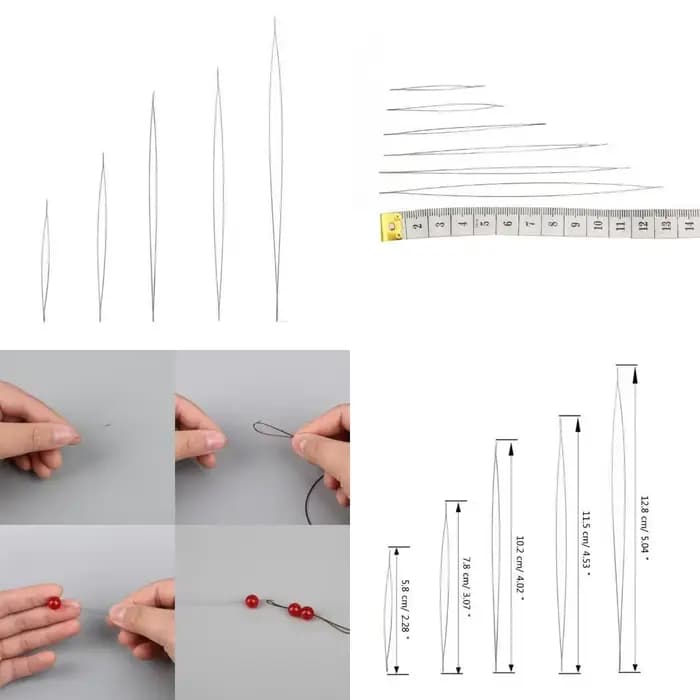 A52E 5pcs en acier inoxydable Outils perles perle