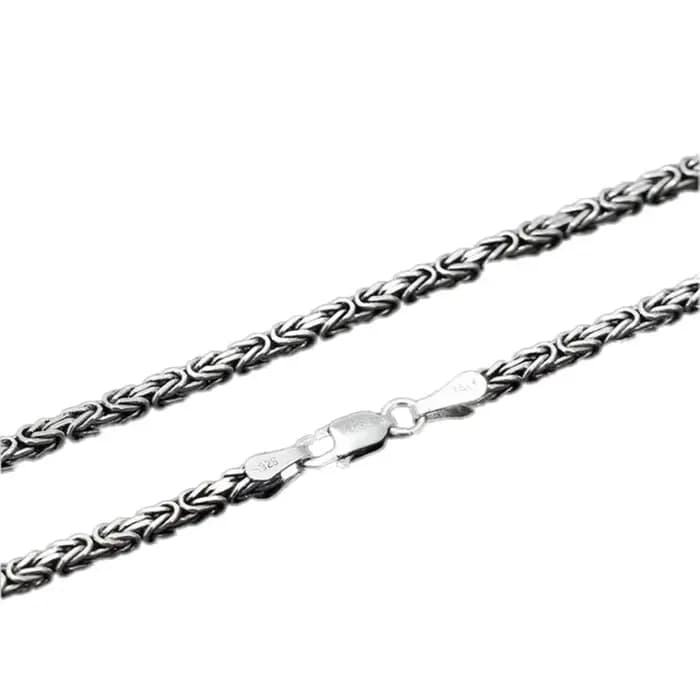 Collier en argent pur S925 véritable pour hommes et femmes