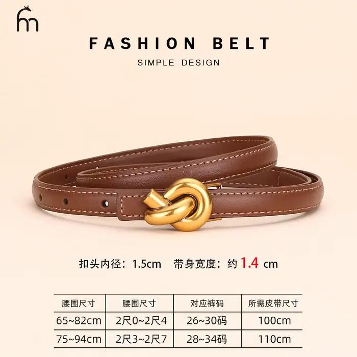 Ceinture en cuir véritable pour femmes, ceinture tendance avec boucle, ceinture pour robe et jean