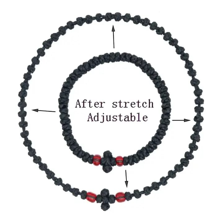 Bracelet corde prière orthodoxe unique