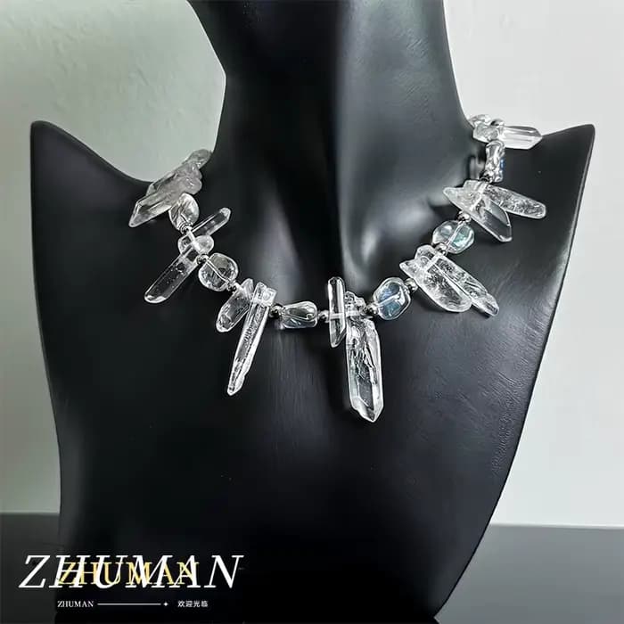 ZHUHE Lcicle collier nouveau Style gothique pour femmes hommes bijoux accessoires cadeaux de fête