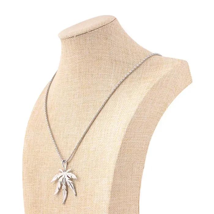 Colliers Hip Hop tendance en feuille de chanvre, chaînes à motif herbe, bijoux Hip Hop pour hommes et femmes, accessoires de streetwear quotidiens