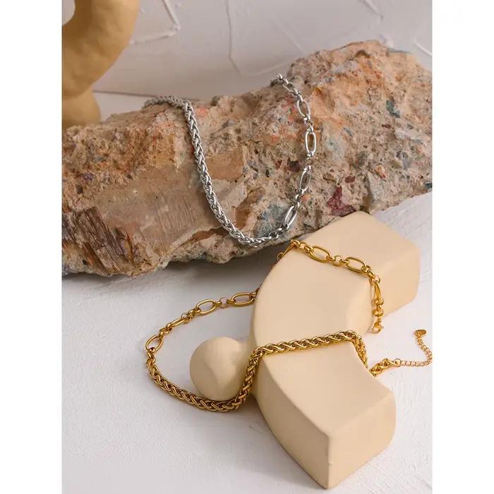 Yhpup – collier chaîne en acier inoxydable 316L
