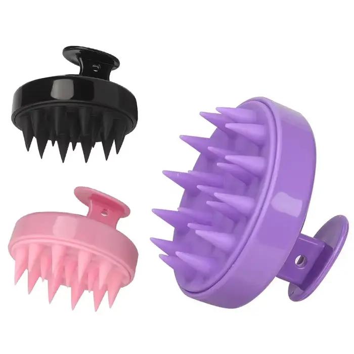 Épurateur de cuir chevelu, brosse de shampoing, masseur, peigne propre pour cuir chevelu avec poignée, brosse de lavage des cheveux, exfoliant du cuir chevelu, outils d'épurateur de tête