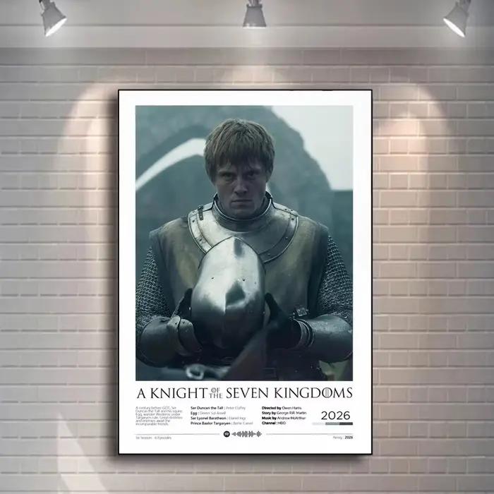 Affiche sur toile de la série télévisée Pop A Knight Of The Seven Kingdoms, impression d'art mural d'aventure, décoration pour salon