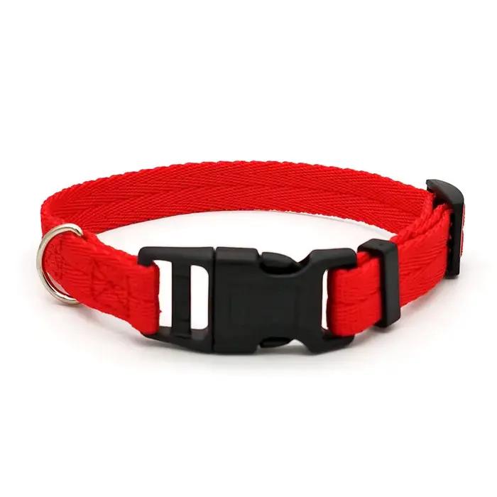 Collier de chien en sangle en Nylon, boucle à la mode, collier pour animaux de compagnie pour petits et moyens chiens Chihuahua, rouge, noir, bleu, Orange, accessoire pour animaux de compagnie