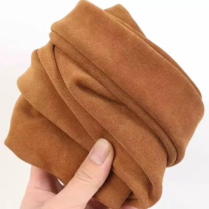 "Matériau en cuir suédé pleine fleur, pièce entière de matériel de chaussure, articles en cuir bricolage faits à la main, bagages, bottes, sacs à main, matière brute