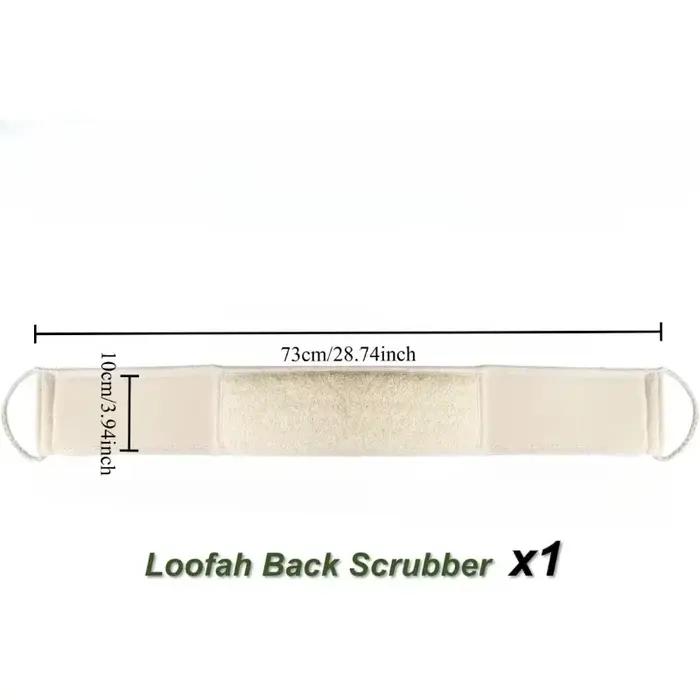 Massage exfoliant pour épurateur de peau du dos, longue bande pour le gommage du dos