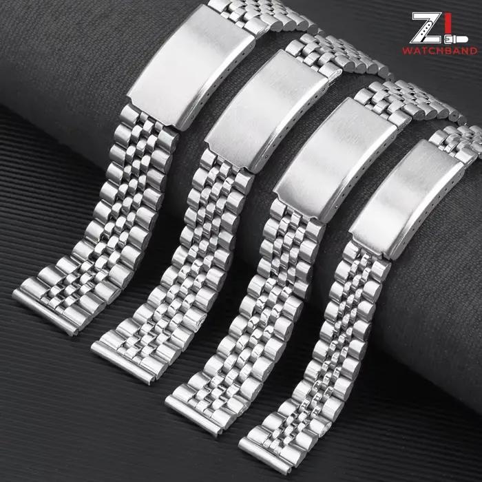 Bracelet de montre en acier inoxydable, 12mm, 14mm, 16mm, 18mm, 20mm, 22mm, pour Seiko, Rolex, universel, pour hommes et femmes, ceinture de sport