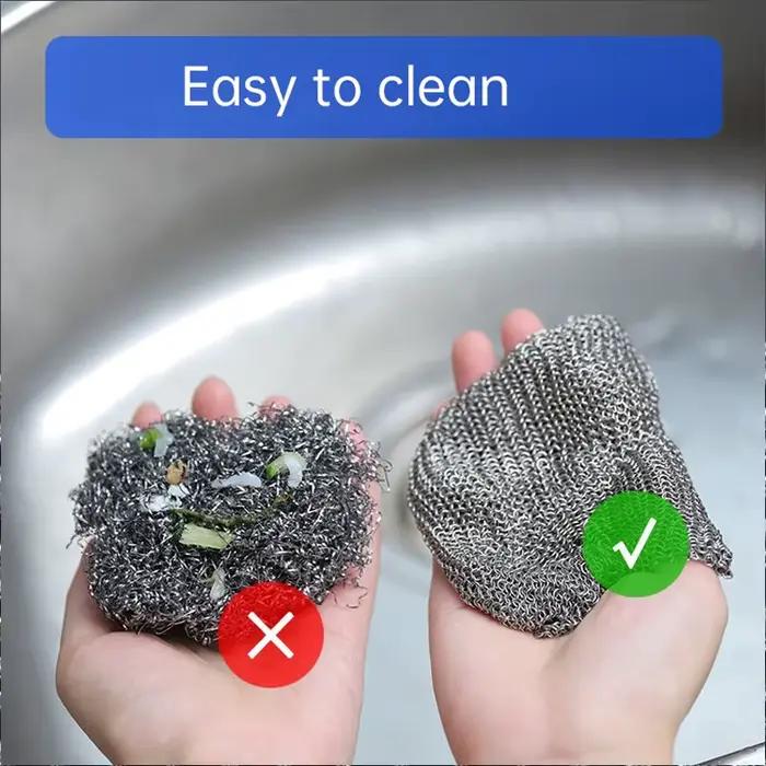 Nettoyant pour acier inoxydable, nettoyage de cuisine, casseroles, poêles, fournitures de lavage pour acier inoxydable, outils de nettoyage pour micro-ondes, articles ménagers