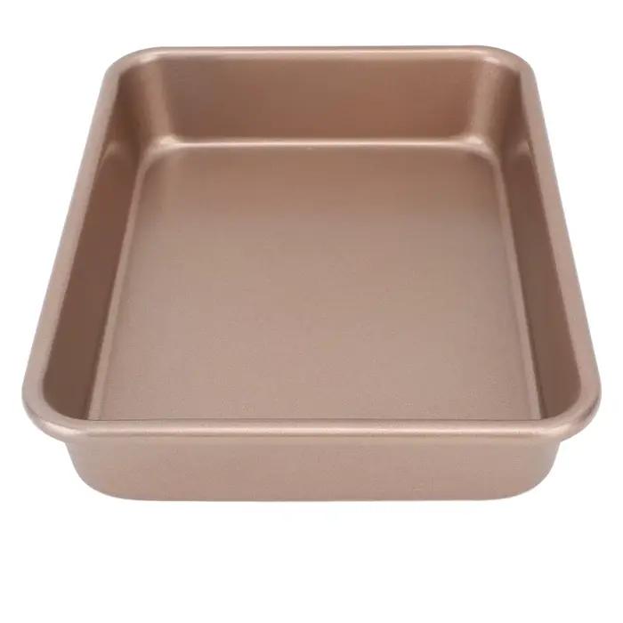 Plaque de cuisson rectangulaire en acier au carbone, plaque de four antiarina, plaque multifonctionnelle portable pour petits gâteaux