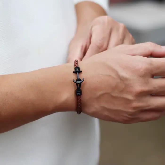 Bracelet en cuir pour hommes