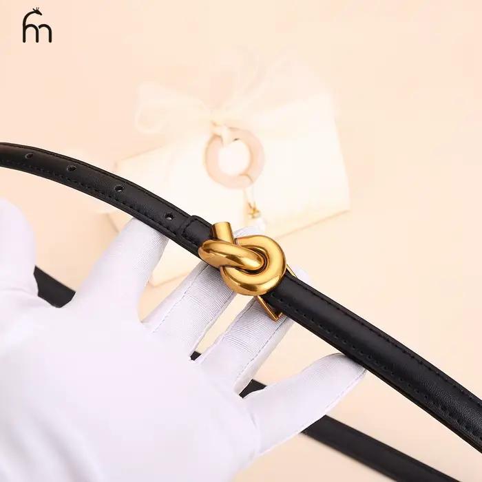 Ceinture en cuir véritable pour femmes, ceinture tendance avec boucle, ceinture pour robe et jean