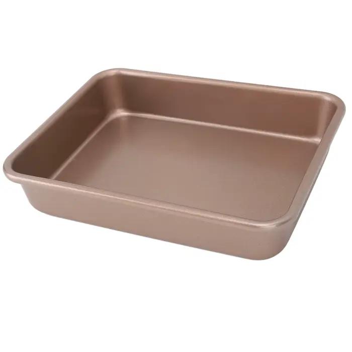 Plaque de cuisson rectangulaire en acier au carbone, plaque de four antiarina, plaque multifonctionnelle portable pour petits gâteaux
