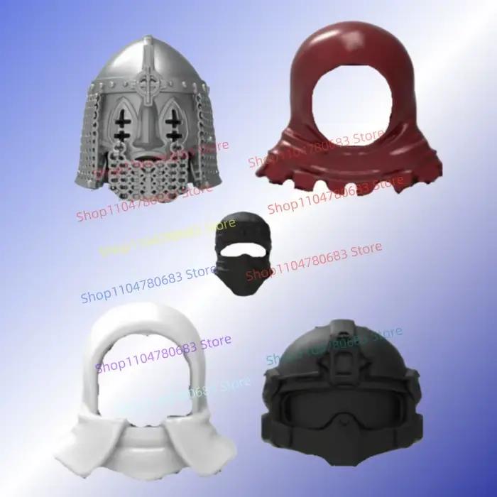 Blocs de construction MOC, accessoires de figurines de chevaliers médiévaux miniatures assemblés, ornements décoratifs tendance, cadeaux de vacances pour enfants