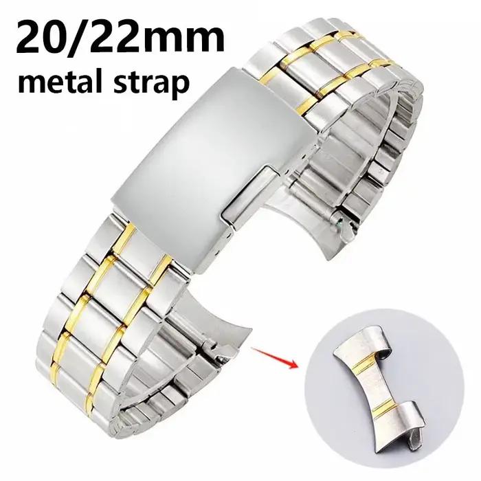 Bracelet de montre en acier inoxydable Bracelet en métal 20mm 22mm Bracelet de montre Bracelet de remplacement universel pour hommes femme bracelets de montre