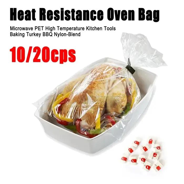 10/20 sacs résistants aux hautes températures pour poulet rôti au four 250 * 380 mm, sacs pour dinde, sacs de cuisson au four, accessoires de cuisine