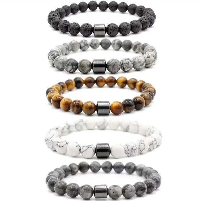 Bracelets pour hommes, rajeunit votre esprit avec un œil de tigre magnétique